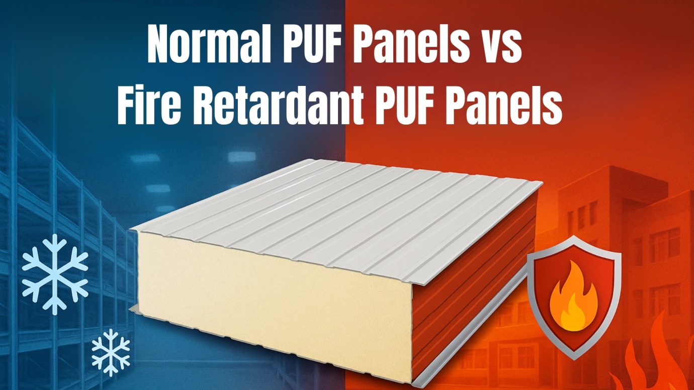 Normal PUF Panels vs Fire Retardant PUF Panels