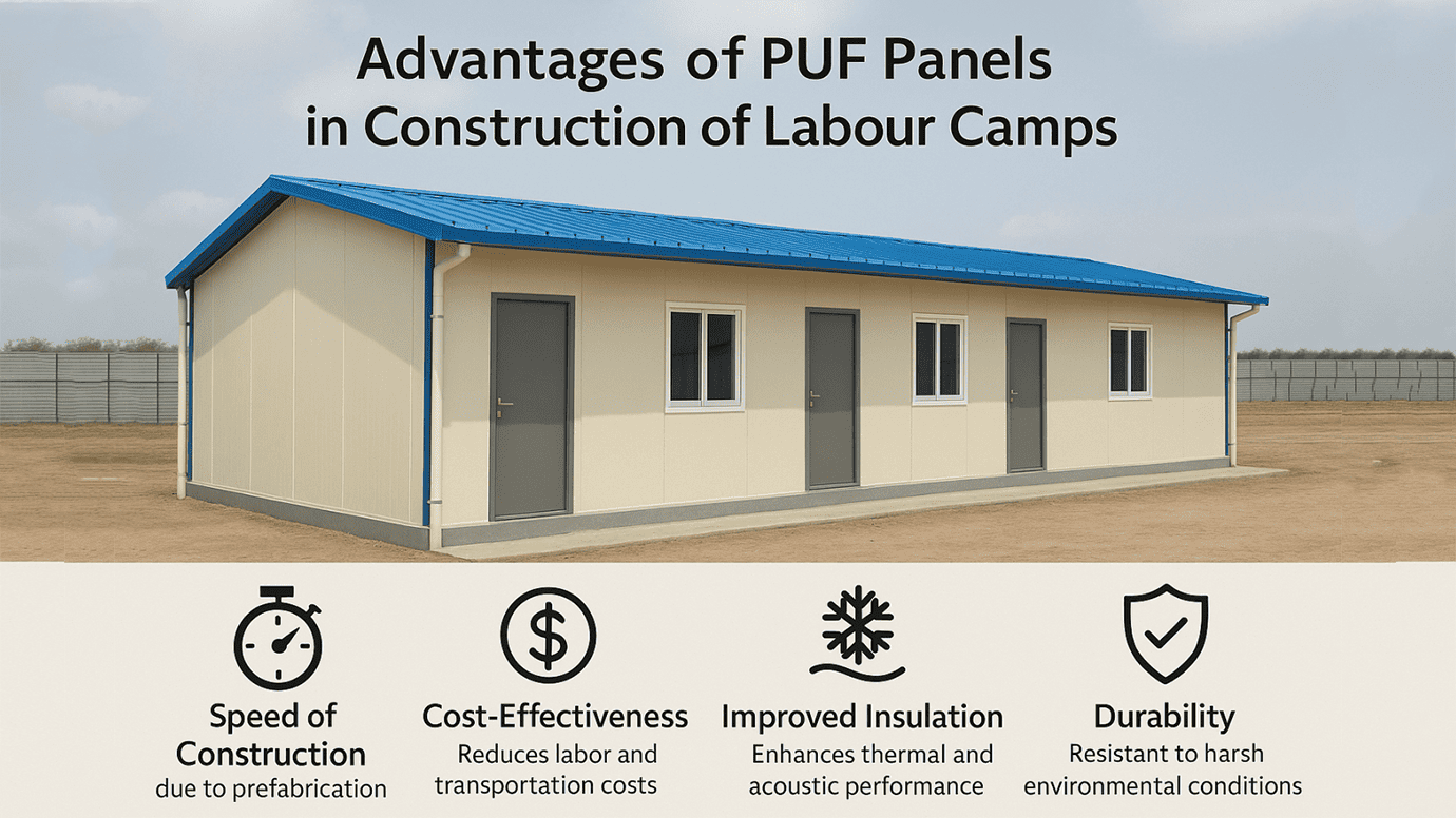 Advantages of PUF Panels in Construction of Labour Camps
