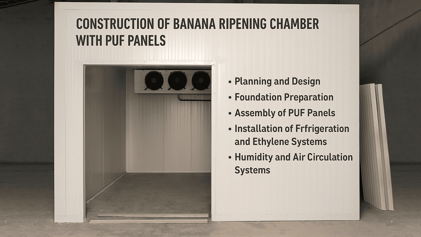 Construction of Banana Ripening Chambers with PUF Panels