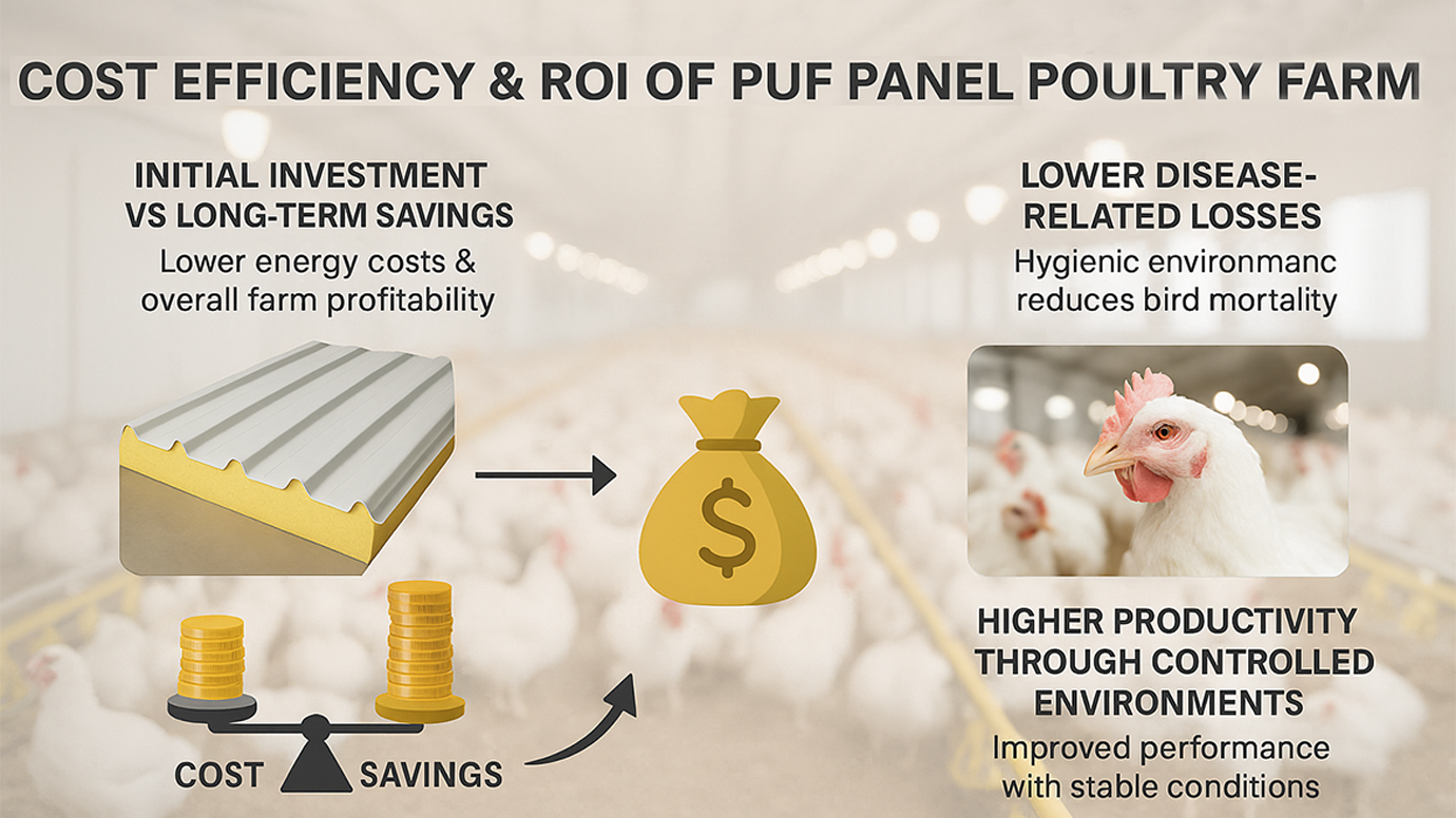 Cost Efficiency & ROI of PUF Panel Poultry Farm