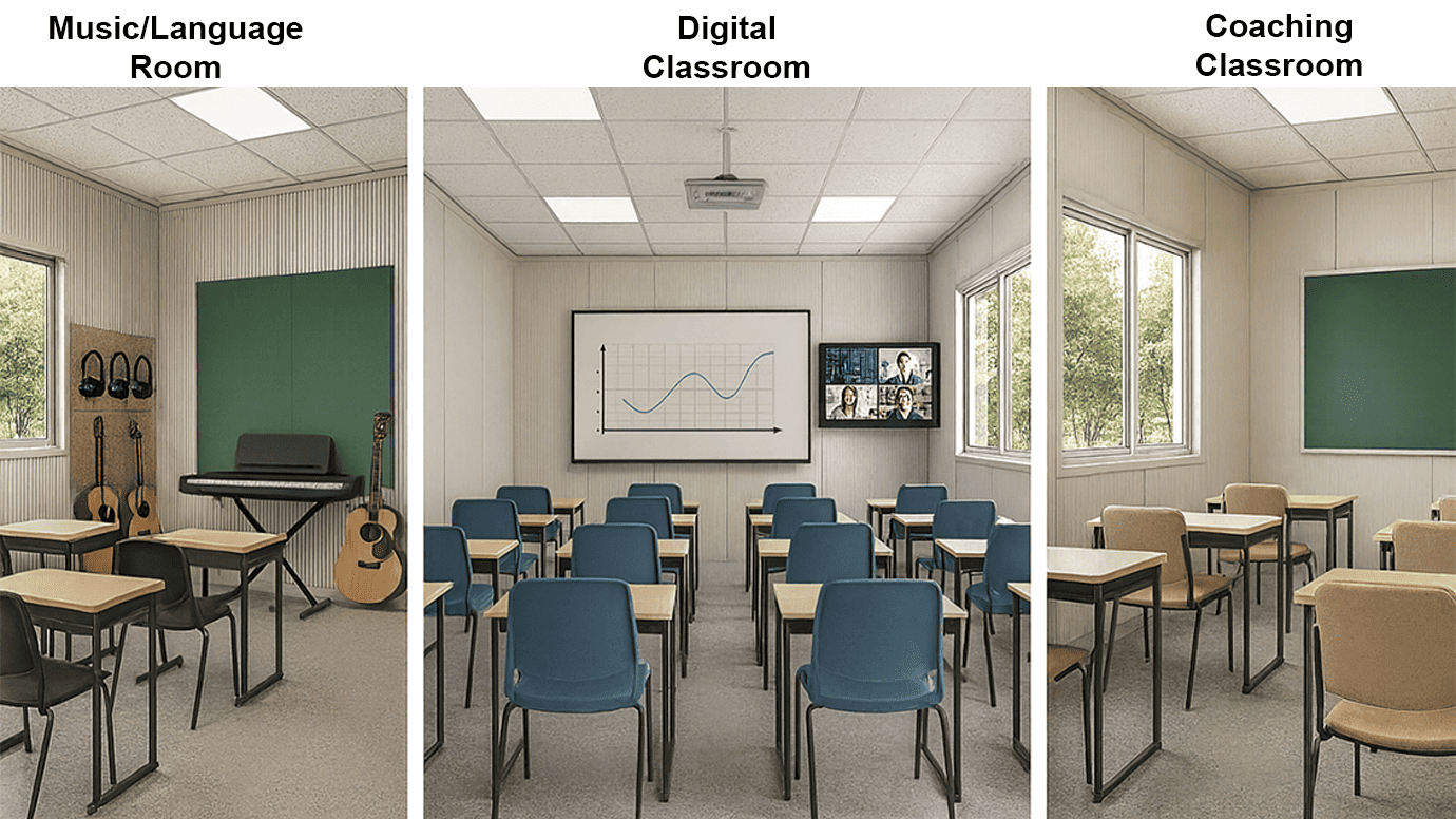 Customization and Flexibility of Prefabricated Classrooms