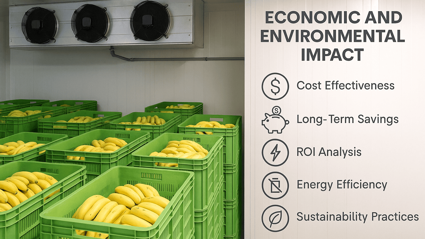 Economic and Environmental Impact of Using PUF Panels for Banana Ripening Chambers