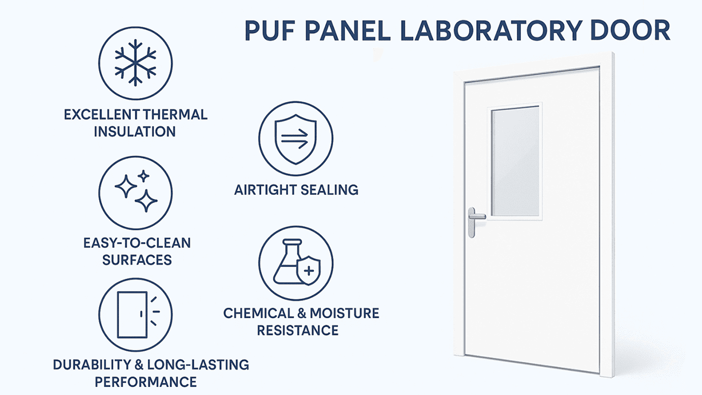 Key Features of PUF Panel Laboratory Doors