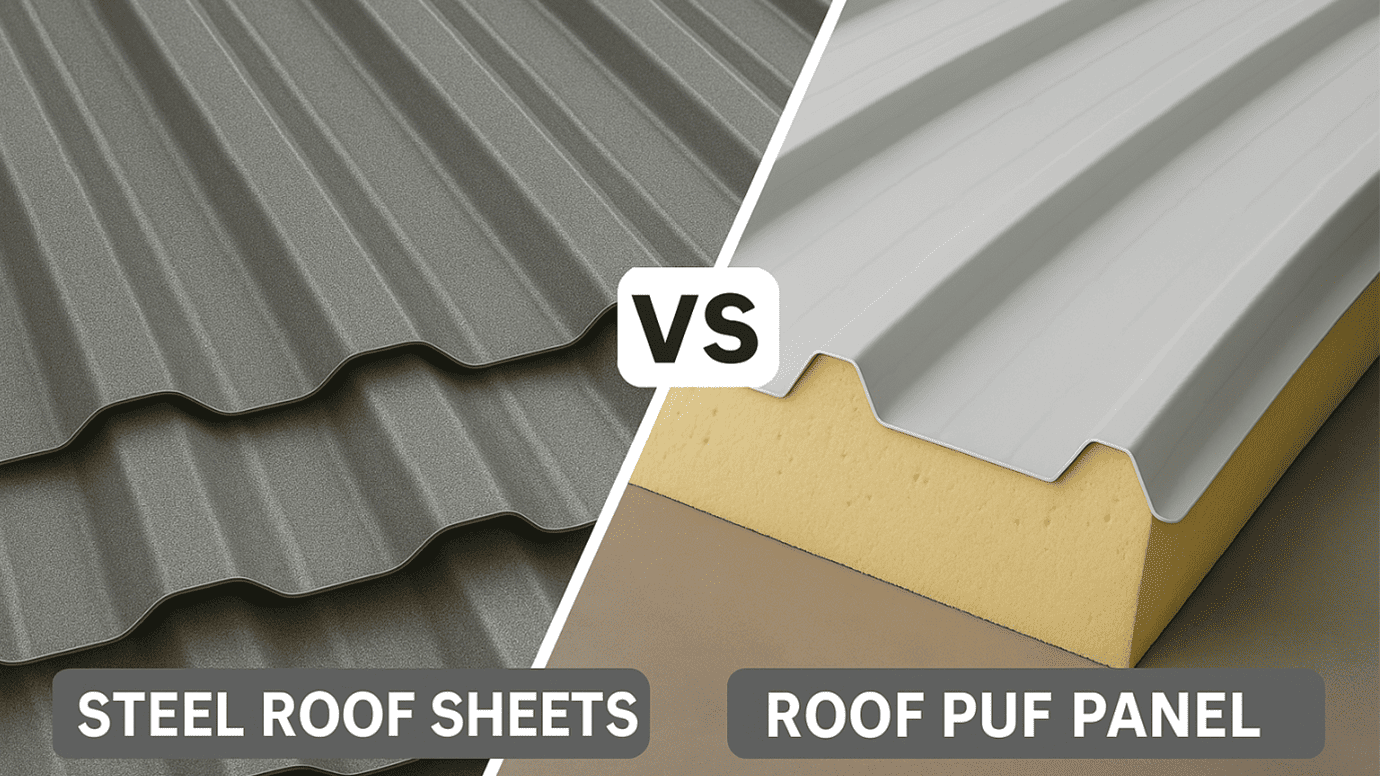 Steel Roof Sheets vs PUF Panel Roofs Comparison-New