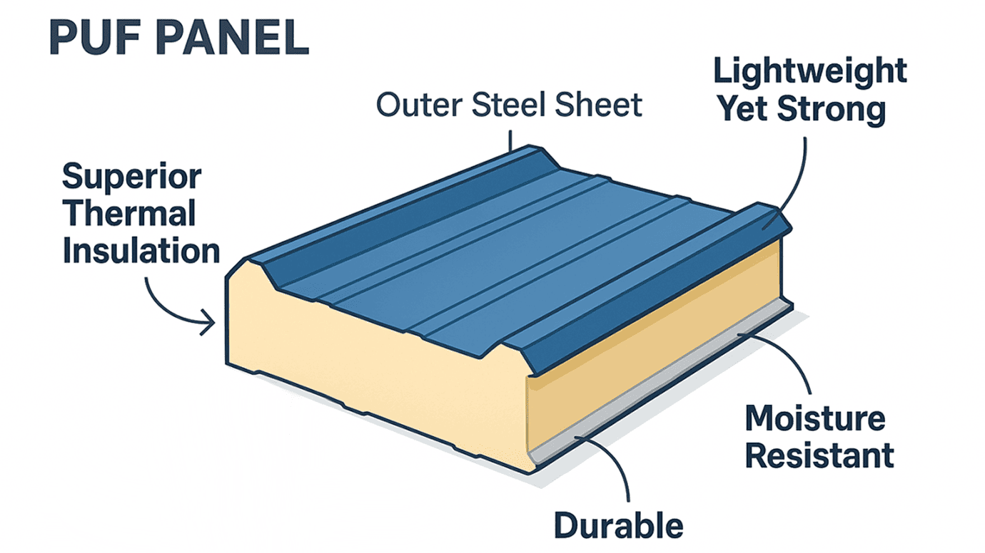 Why PUF Panels are Better than Other Materials for Industrial Sheds