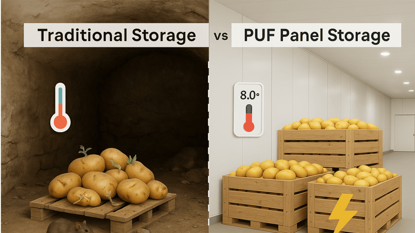Comparing Traditional Potato Storage with PUF Panel based Potato Cold Storage Comparing Traditional Potato Storage with PUF Panel based Potato Cold Storage