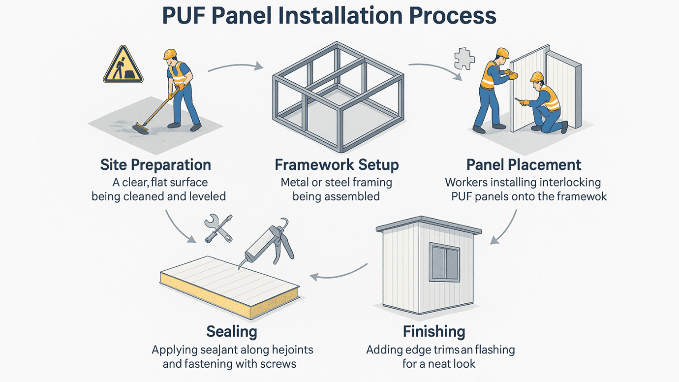 Installation Tips and Best Practices for PUF Panels