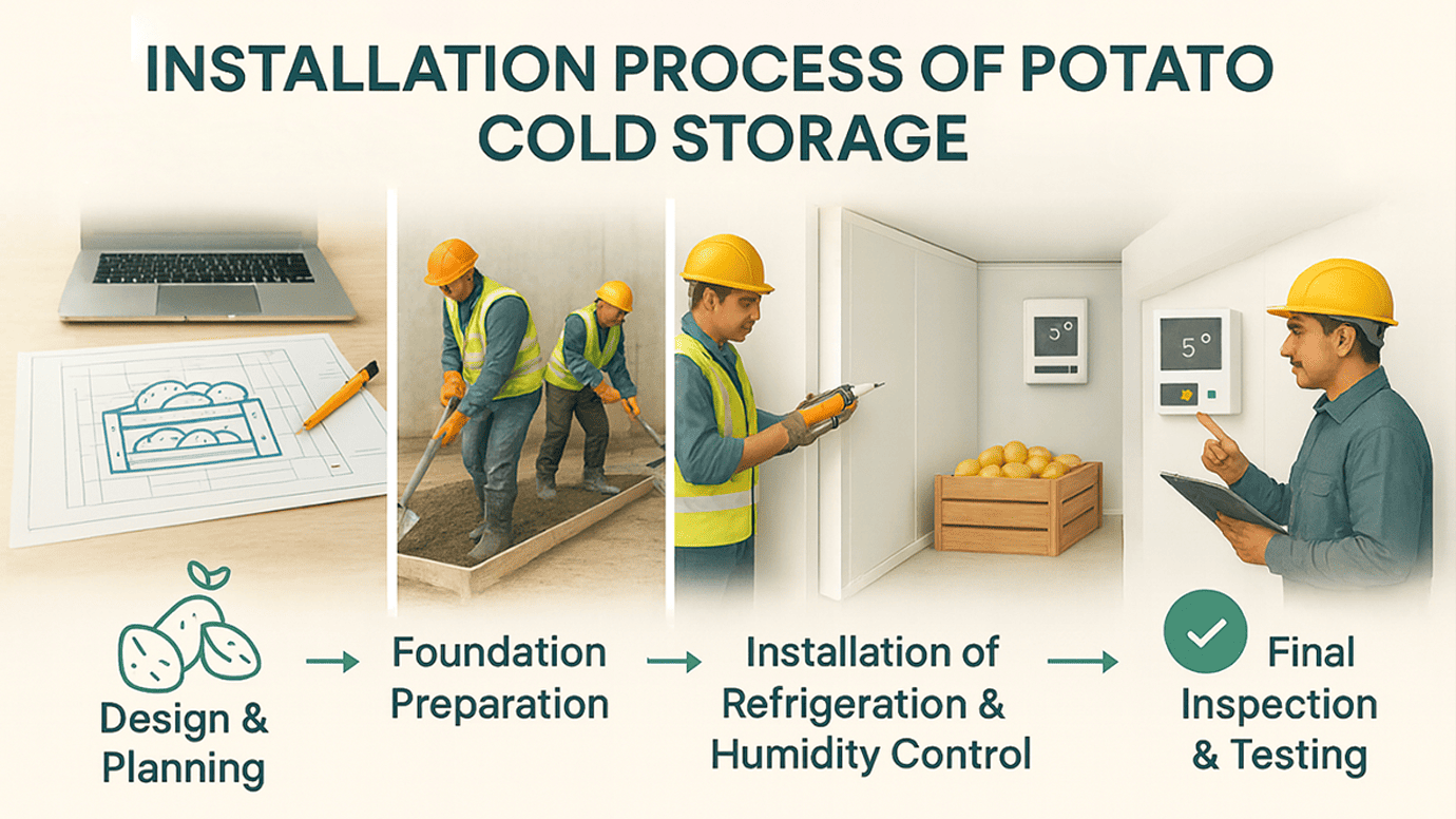 Installation and Maintenance of PUF Panel based Potato Cold Storage Installation and Maintenance of PUF Panel based Potato Cold Storage