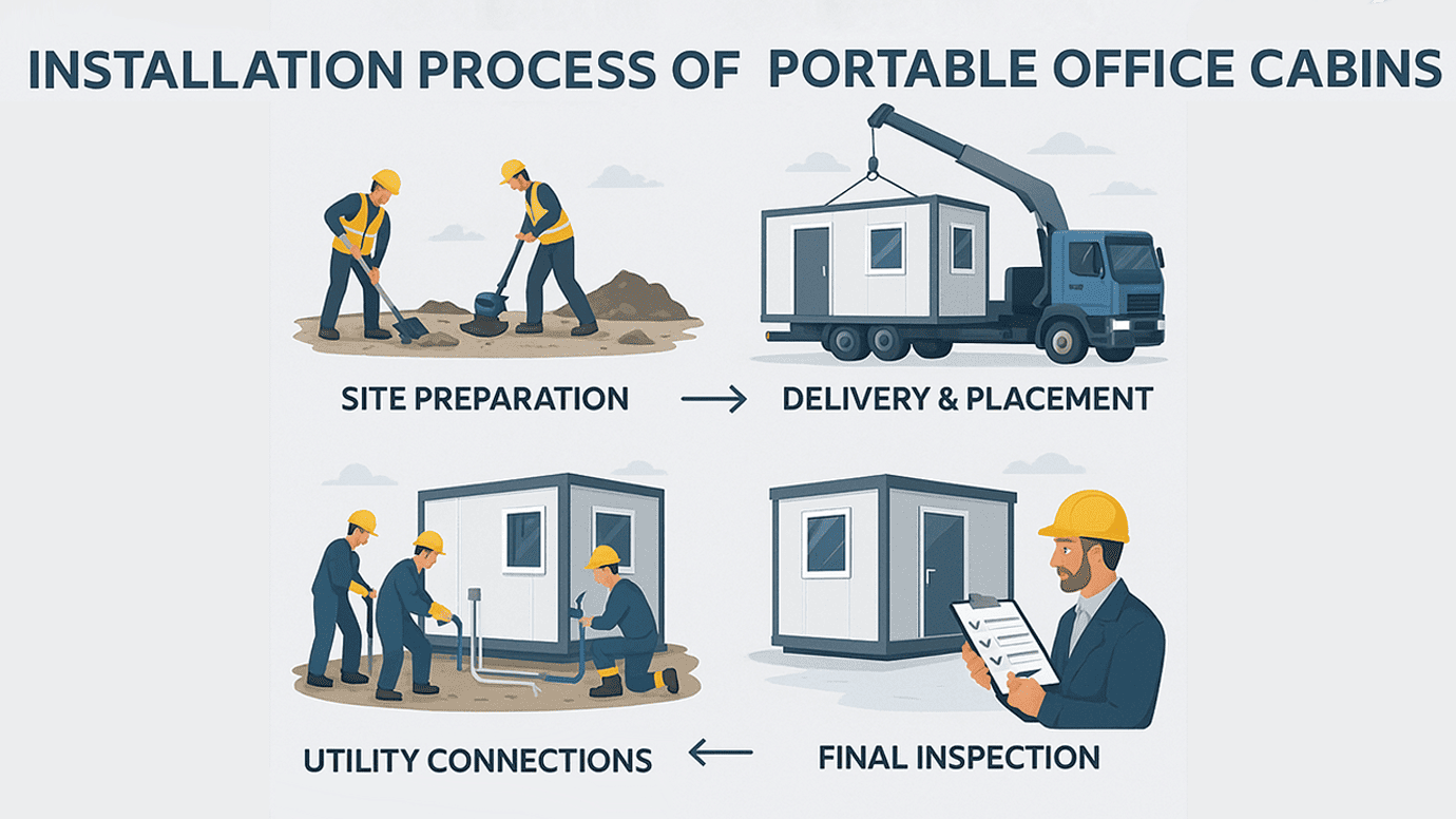 Installation and Maintenance of Portable Office Cabins