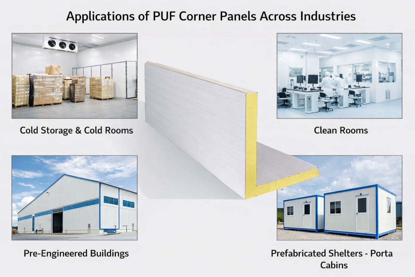 Applications of PUF Corner Panels across Industries