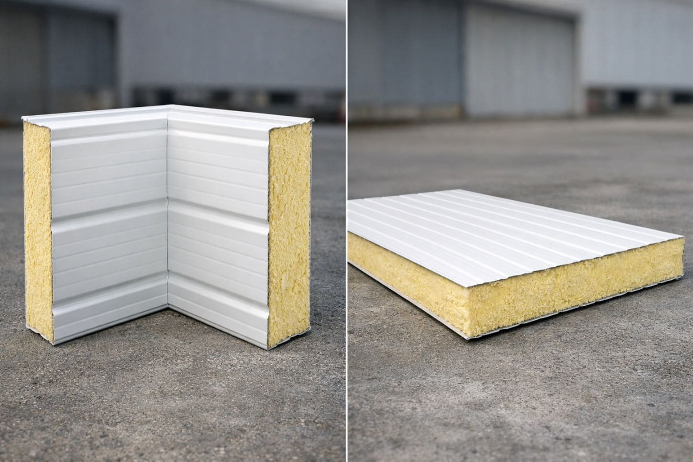 Difference between PUF Corner Panels and Flat PUF Panels
