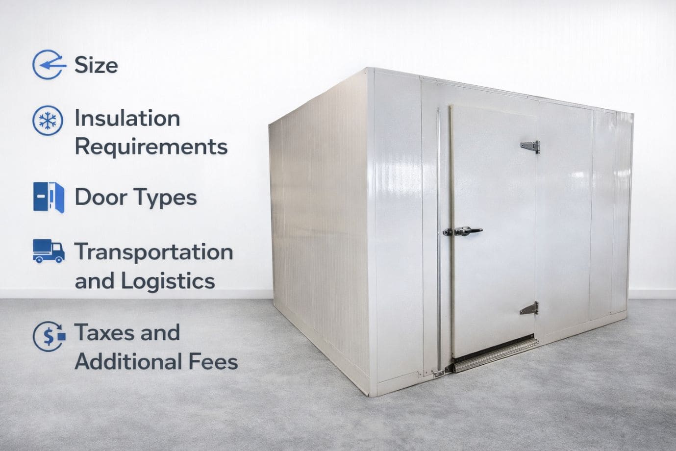 Factors affecting the cost of Walk-in Cold Rooms