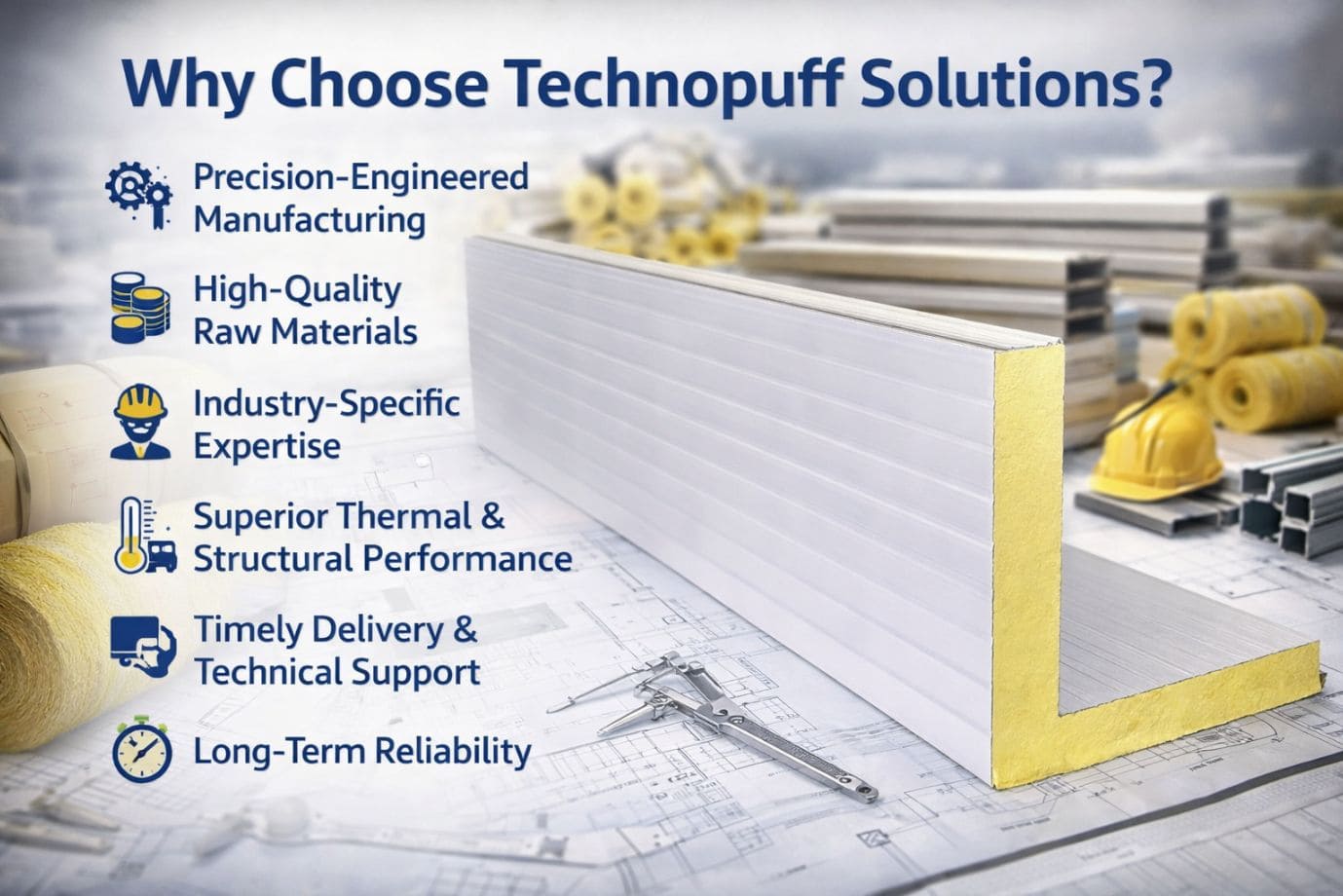 Why Choose Technopuff Solutions for PUF Corner Panels