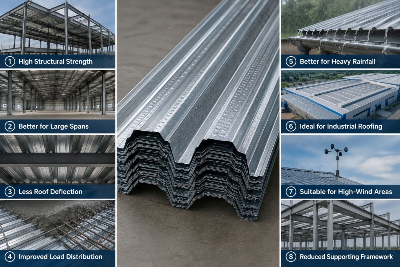 Advantages of Decking Sheet PUF Panels Advantages of Decking Sheet PUF Panels
