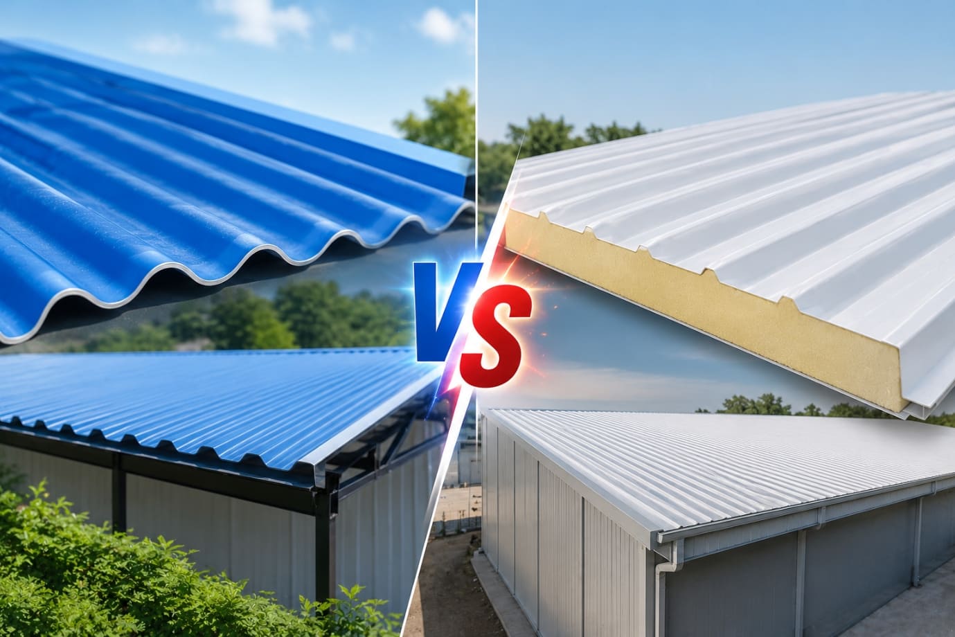 UPVC Roofing Sheet vs PUF Panel Roofing – Quick Comparison UPVC Roofing Sheet vs PUF Panel Roofing – Quick Comparison