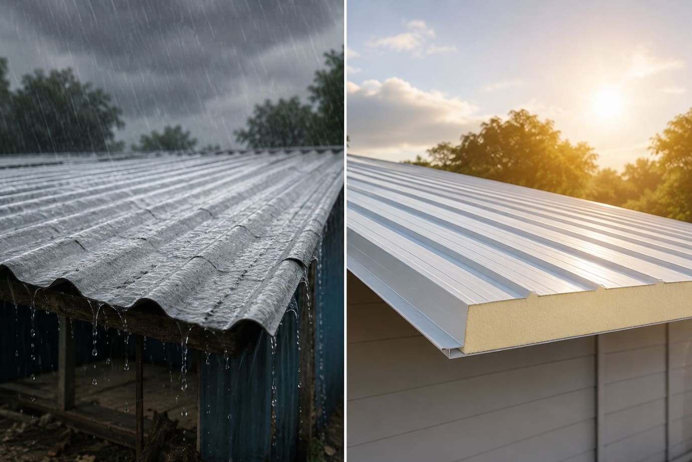 UPVC Roofing Sheet vs PUF Panel Roofing UPVC Roofing Sheet vs PUF Panel Roofing