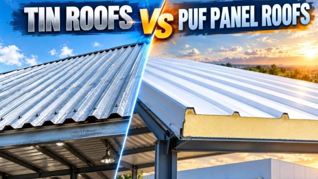 Tin Roofing Sheets vs PUF Roof Panels